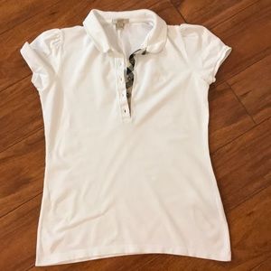 Burberry Polo Shirt; White